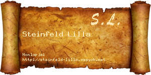 Steinfeld Lilla névjegykártya